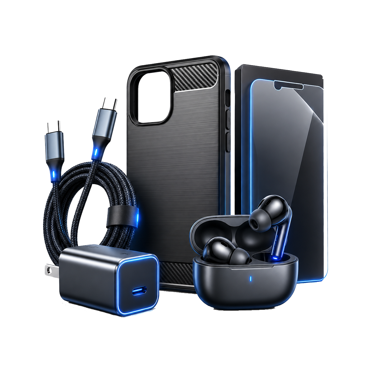 Acessórios para celular e tablet vendidos na Evinho Cell